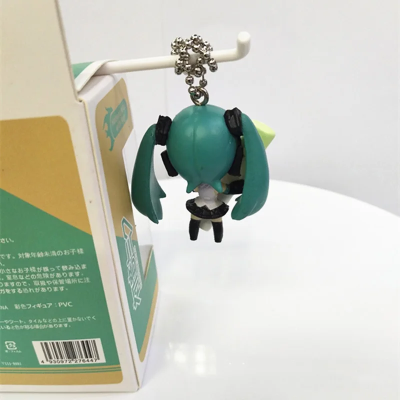 Брелок Мику Hatsune 4 см милый подарок для девочек аниме фигурка супер Уникальный