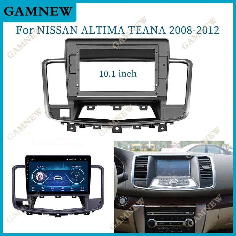 

10 Inch Car Frame Fascia Adapter Canbus Box Decoder Android Radio Audio Dash Fitting Panel Kit For Nissan Altima Teana 2008-2012