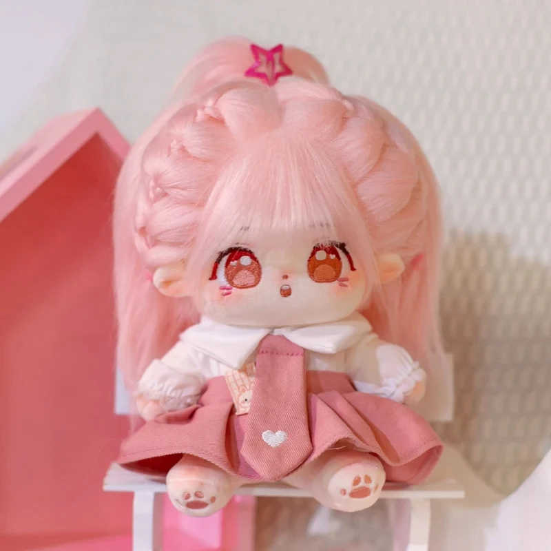 

20cm Idol Doll Sweet Strawberry Candy Star Dolls Plush Toys Kawaii Stuffed Anime Customization Figure Cotton Baby Doll Girl Gift