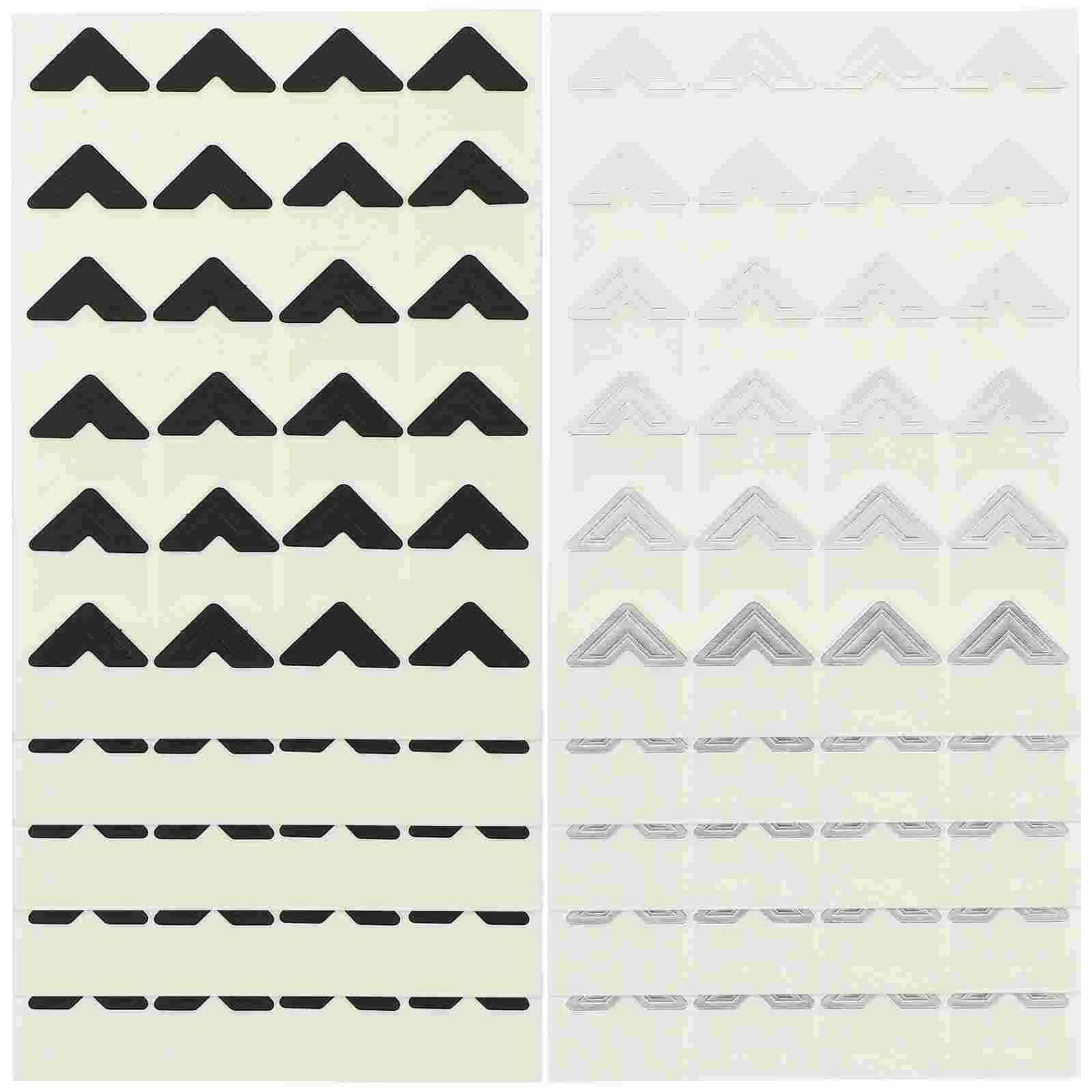 

Silver Stickers Album Accessories Paste-type Multiple Corners 10 Sheets/240 Pieces Packed Picture Frame Self Adhesive Stickers