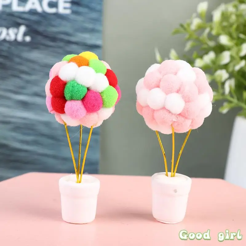 

1:12 Dollhouse Mini Balloons Potted Plants Home Decor Garden Ornament Car Decor Decoration From home