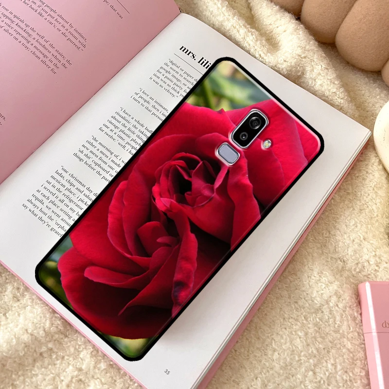 Bright Red Rose Flowers Phone Case For Samsung Galaxy J6 J4 Plus A6 A7 A8 A9 J8 2018 A3 A5 J1 2016 J3 J7 J5 2017 images - 6