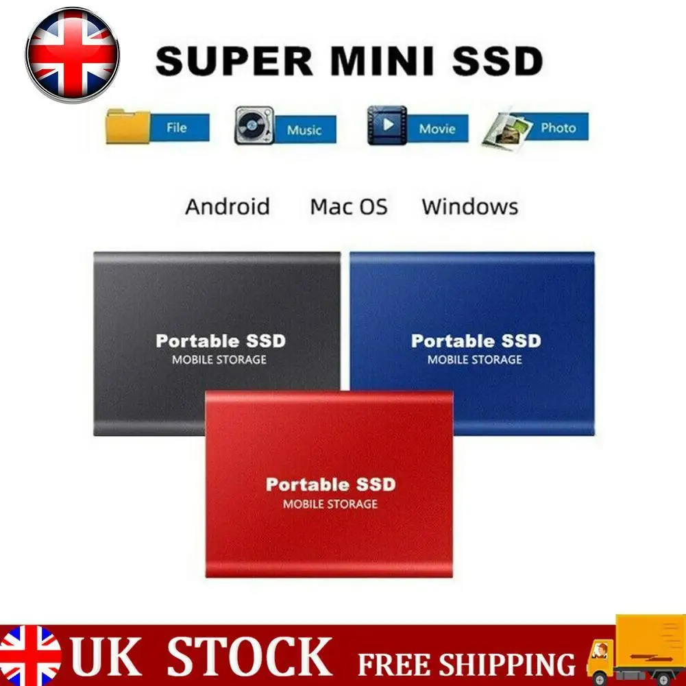 

M.2 SSD Mobile Solid State Drive 16TB 1T Storage Device Hard Drive Computer Portable USB 3.1 Mobile Hard Drives Solid State Disk