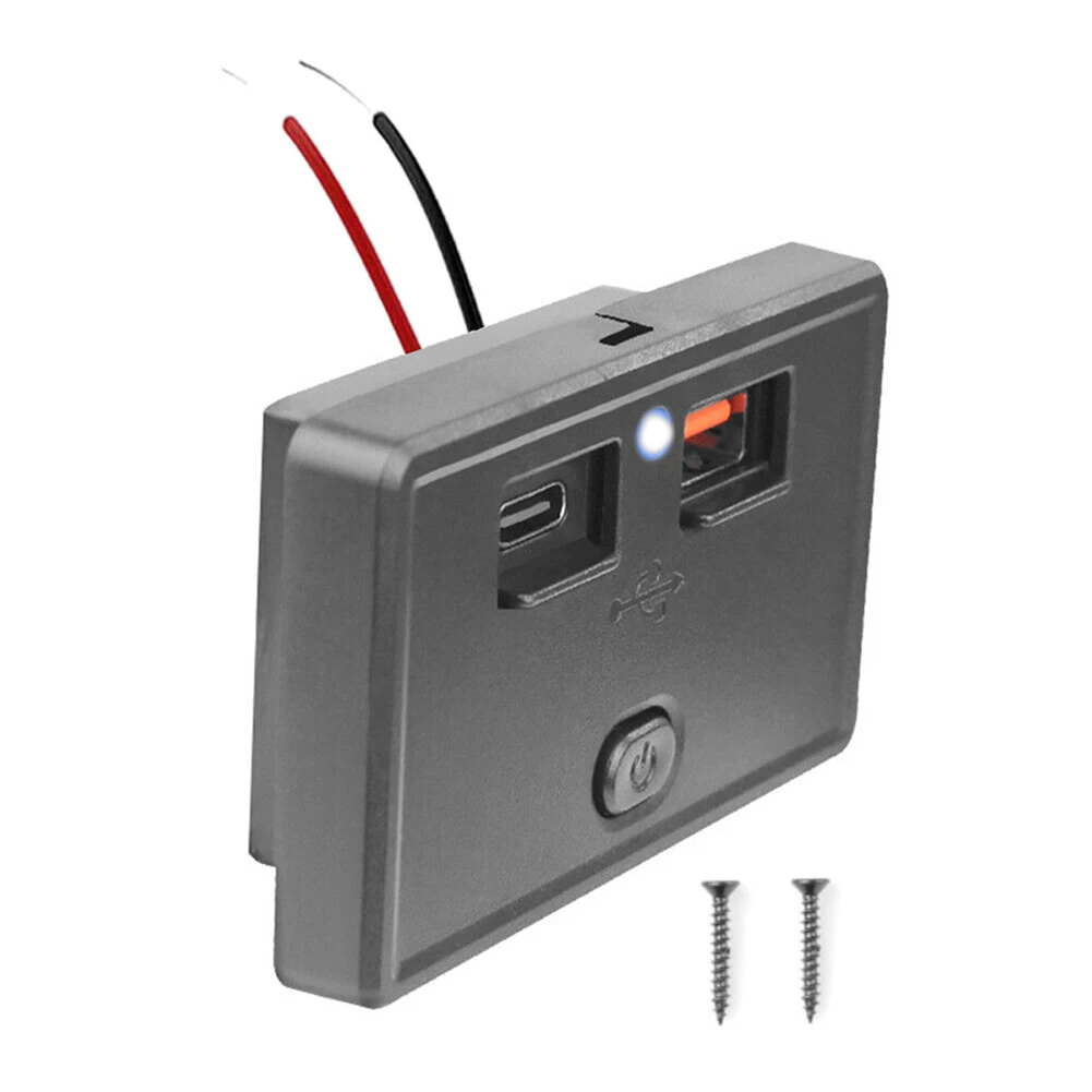 Автомобильная розетка зарядного устройства с двумя портами USB 4.8A DC 12V-24V для автомобилей, лодок, кораблей, автодомов, автобусов, мотоциклов ДЛЯ мобильных телефонов, планшетов.