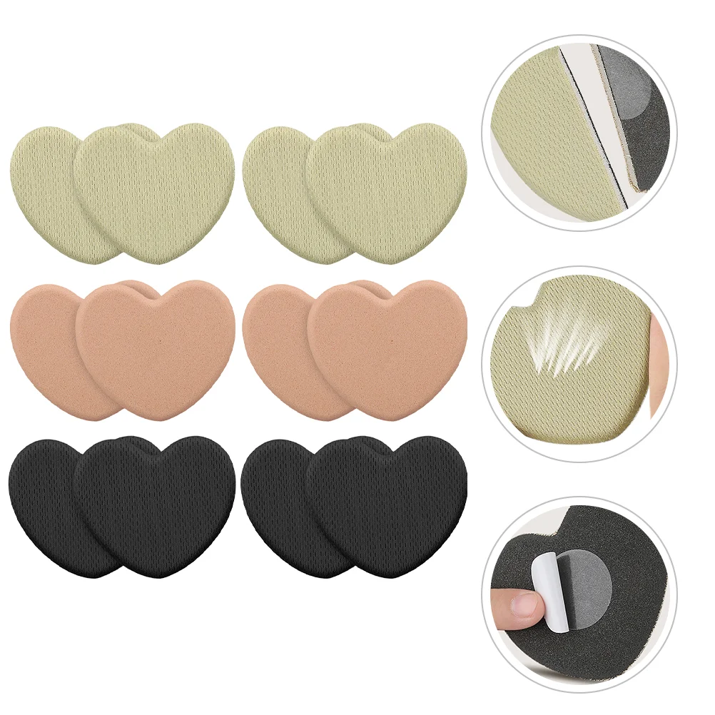 

6 пар металлических прокладок для женщин, подушечки для ног, вставки для обуви, стельки для обуви на высоком каблуке передние подушечки для ног