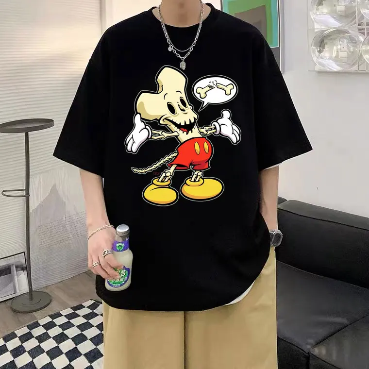 

Bomehead Osteoporosis Tshirt Funny Couple Oversized Tees Streetwear Men Women Fashion Casual Loose Cotton T Shirt Short Sleeve