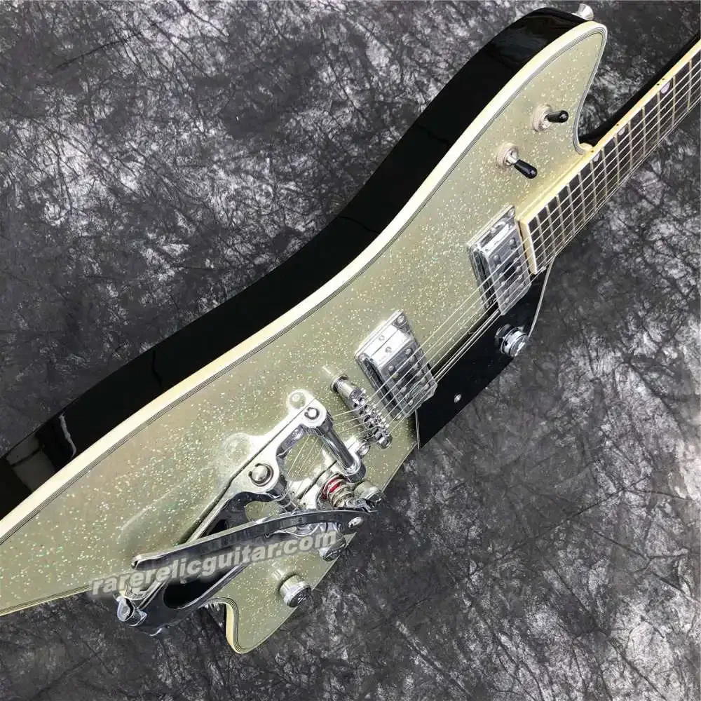 В наличииНа складе Billy Bo Jupiter Metalic Big Sparkle Электрогитара Bigs Tremolo Tailpiece Темная