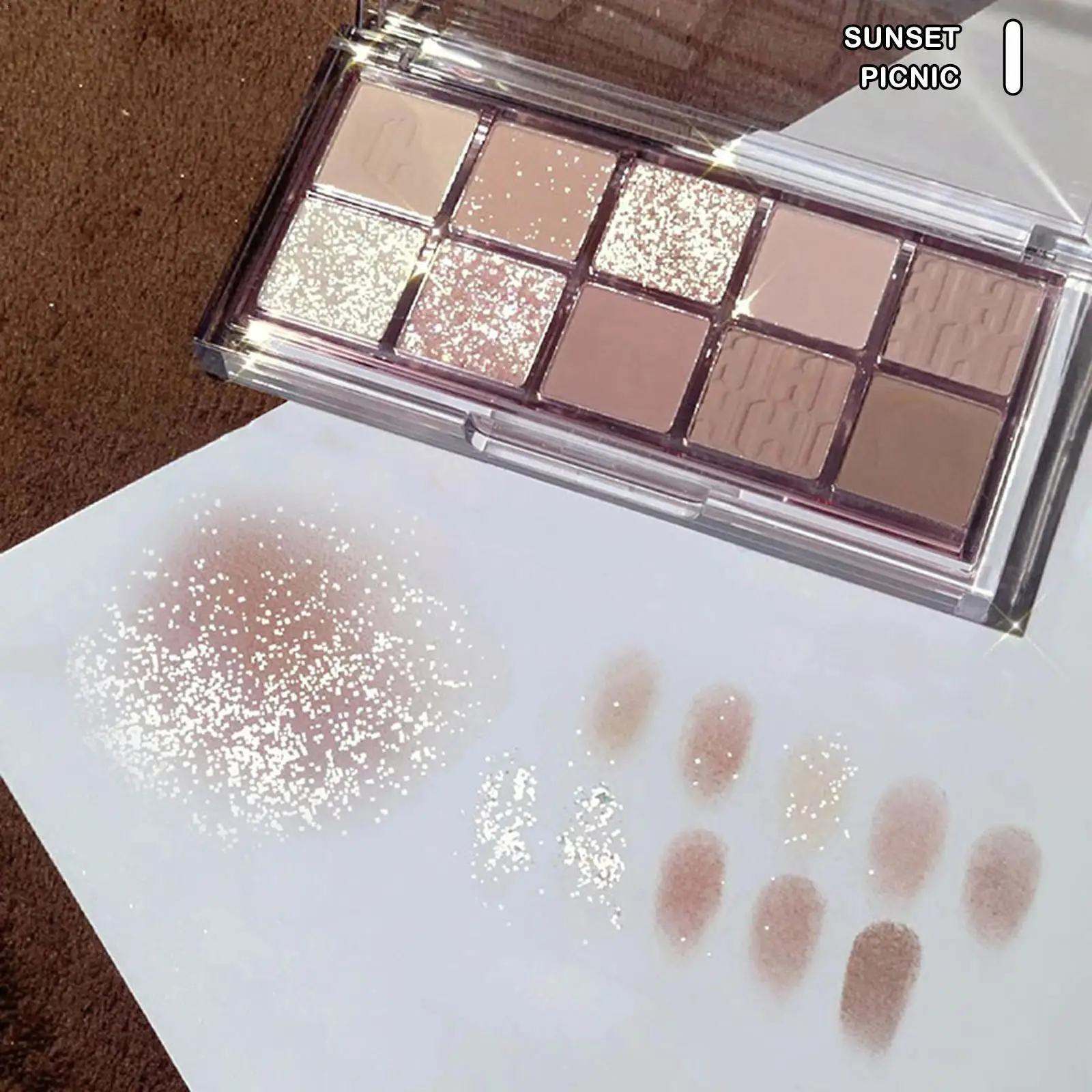 

10 Colors Eyeshadow Pearly Matte Earth Color Eyeshadow Palette Pigments Eyeshadow Matte Palette Eye Eye Shiny Glitter Shado D1W6