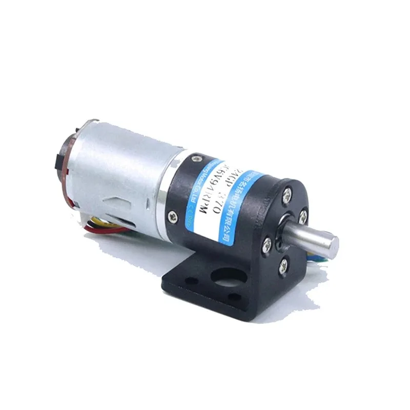 12 В/24 В матовый планетарный редуктор постоянного тока 24 мм с энкодером