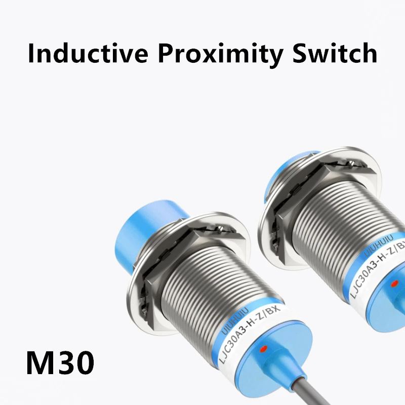 

M30 Inductive Proximity Switch Sensor Detection Switch Automation Industry Cylindrical PNP NPN DC 12V 24V AC 90V 220V NO NC 15MM