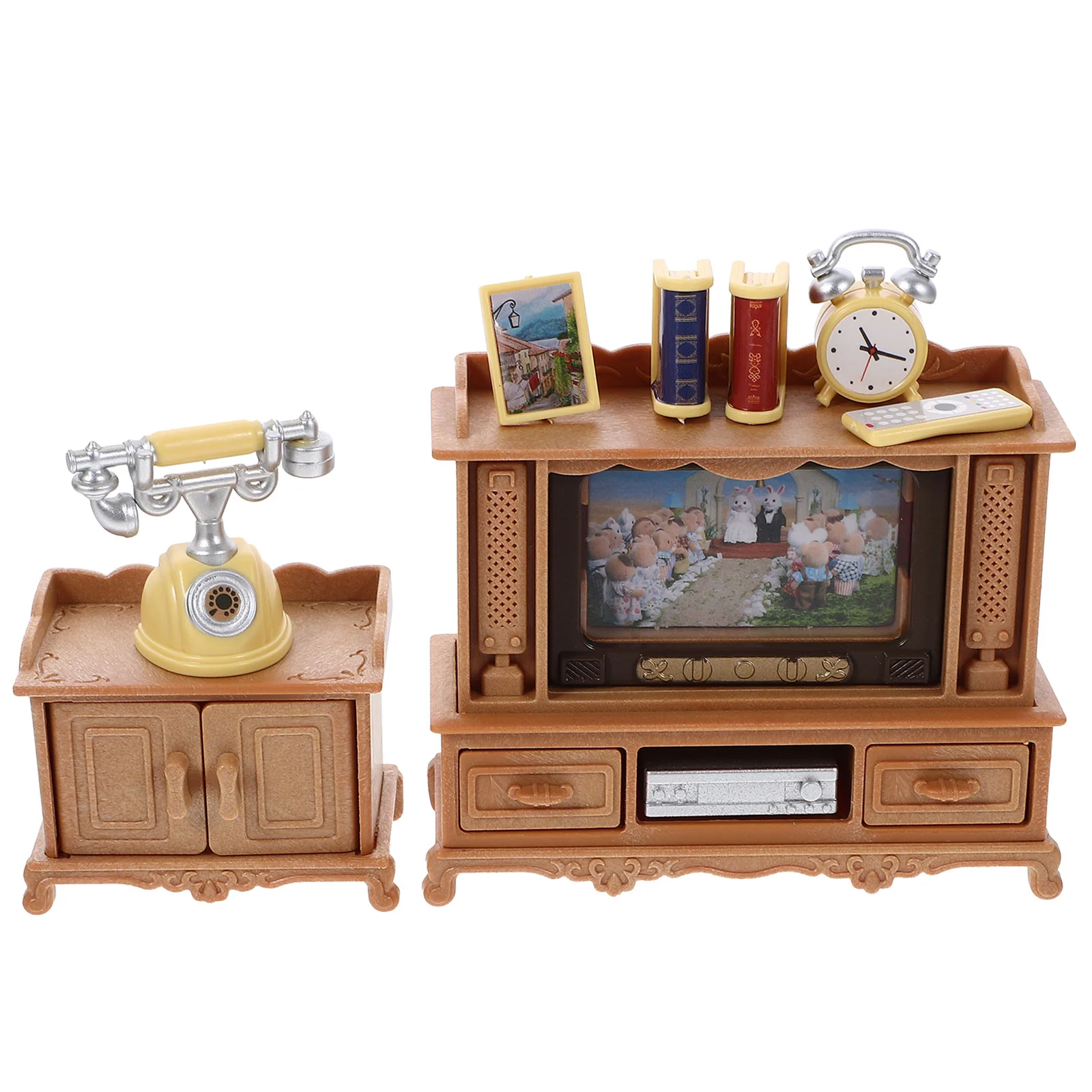 

1 набор миниатюрных украшений для кукольного домика, миниатюрная модель мебели, миниатюрное украшение для телевизора