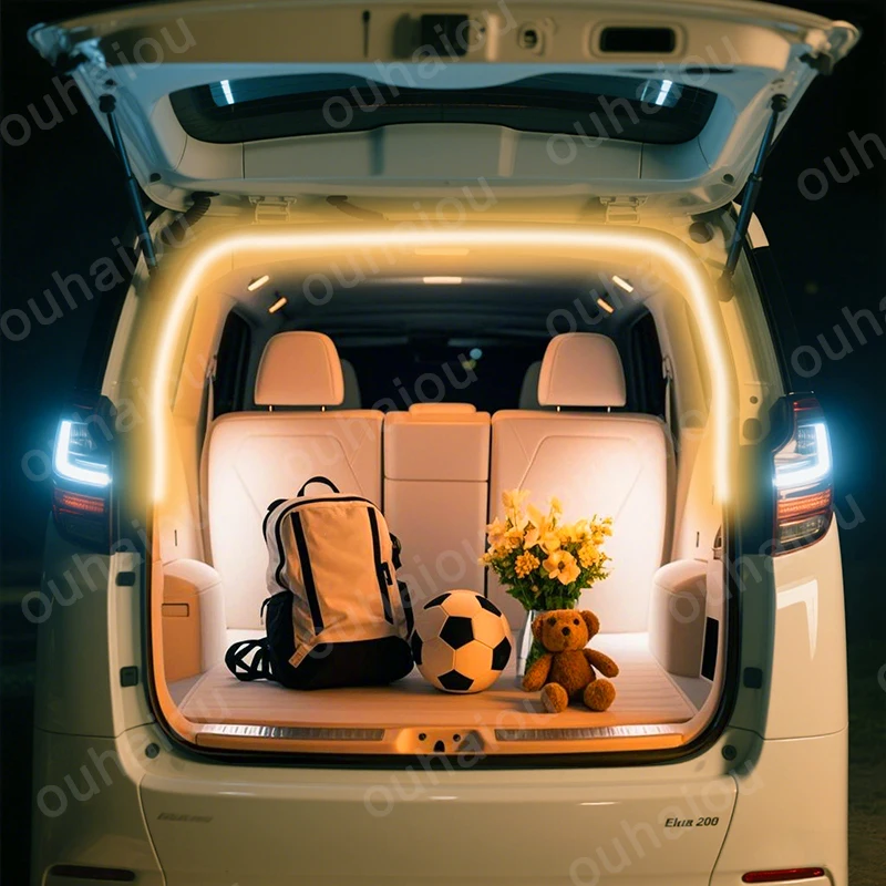 Для Toyota Alphard 20/30 Series Prius модификация освещения багажника Атмосферные фонари Белый теплый белый Задний багажник Светодиодная панель