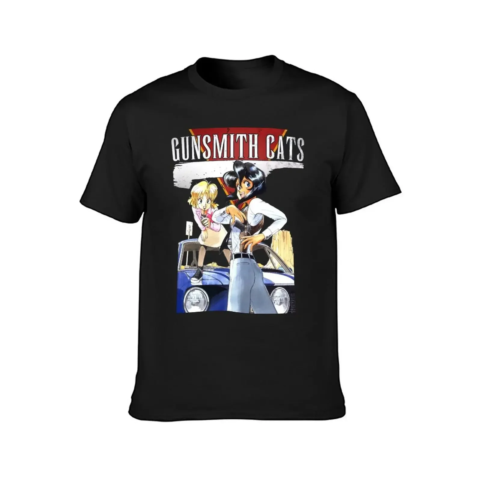 Футболка мужская быстросохнущая винтажная тенниска с изображением смела и кошек