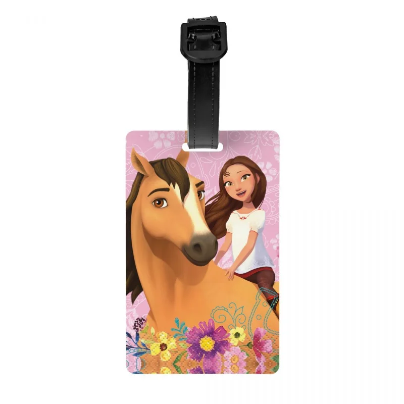 

Персонализированная бирка для багажа с именной картой, Персонализированная бирка с персонажами мультфильма «Лошадь» для поездок