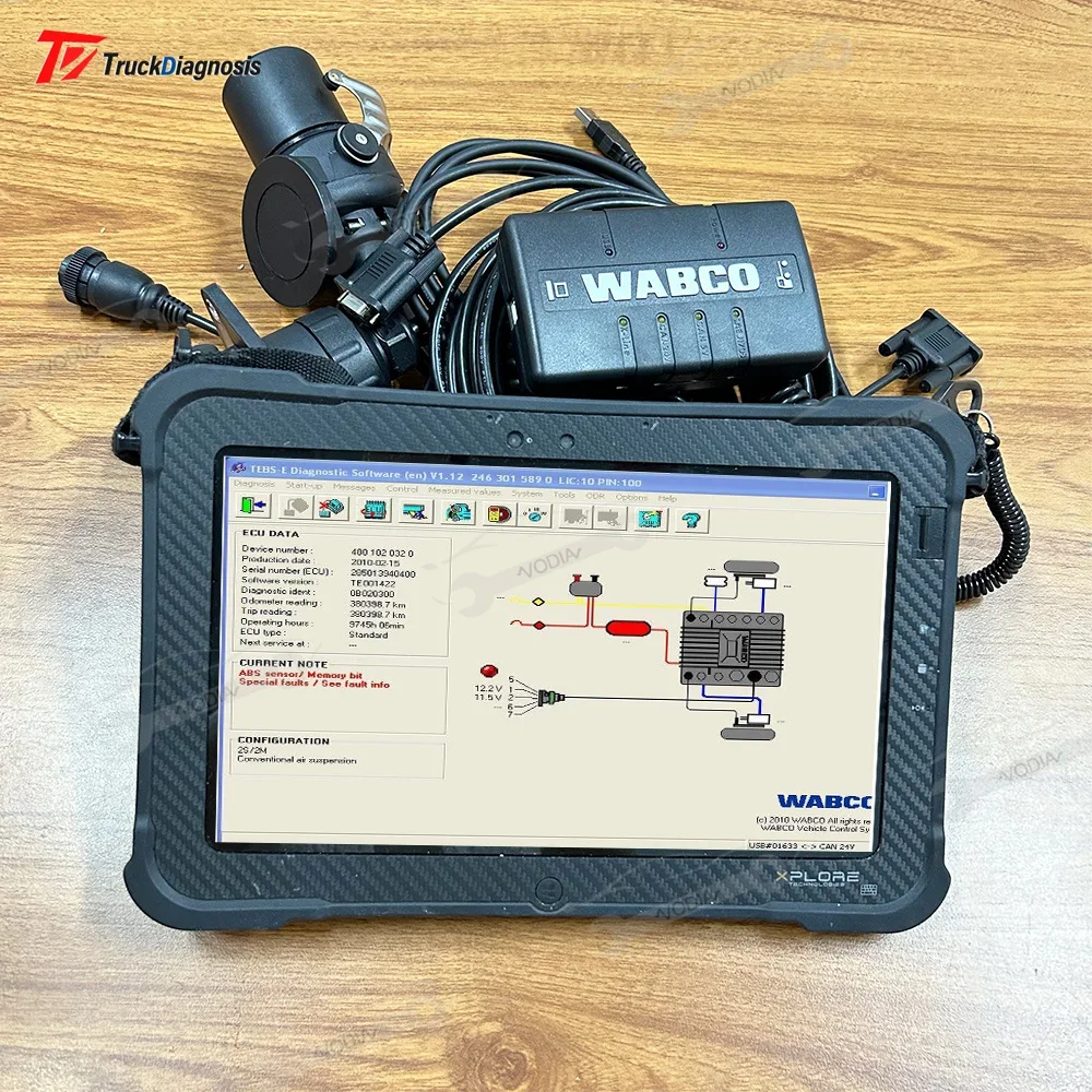 Диагностический комплект для грузовика WABCO (WDI) прицеп сверхмощный