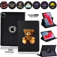 for ipad pro 11 2020 2021 2018 case 360 degree rotation pu leather stand cover for ipad pro 9 7 inch 10 5 case