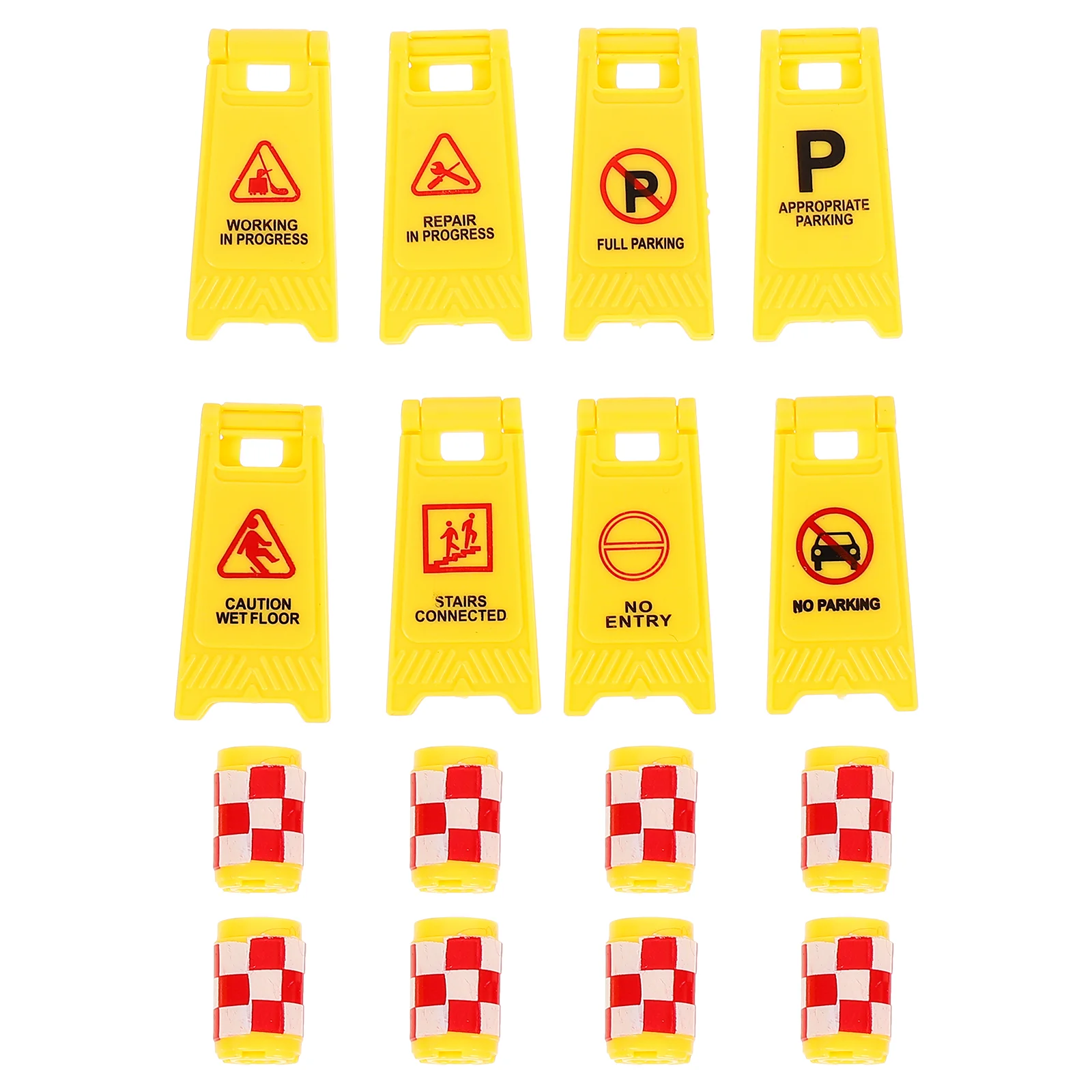 

Signs Traffic Mini Streetbarricade Roadplayset Kids Play Crosswalk Warningstop