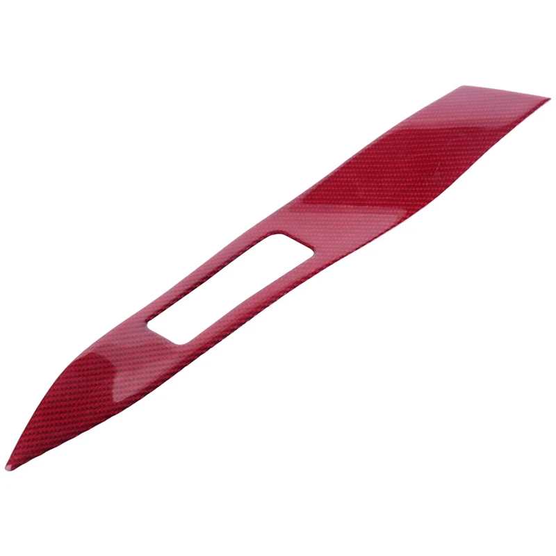 

Red Carbon Fiber Texture Car Interior Center Console Panel Dashboard Decorative Cover Trim For Ford Mustang 2015-2019
