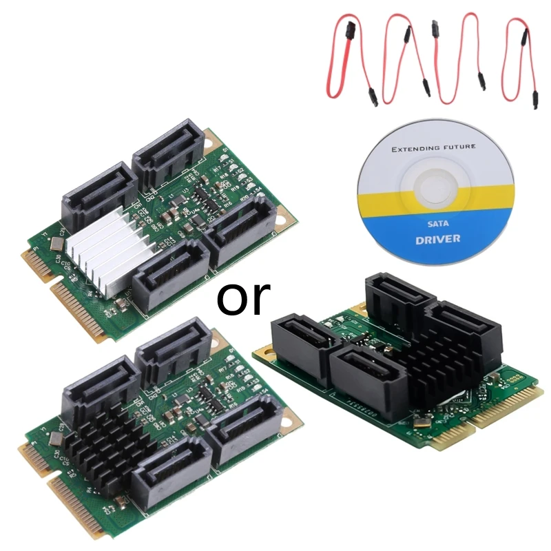 

6 Гб PCIE контроллер мини PCI-E к 4 портам 3,1 Майнинг расширения