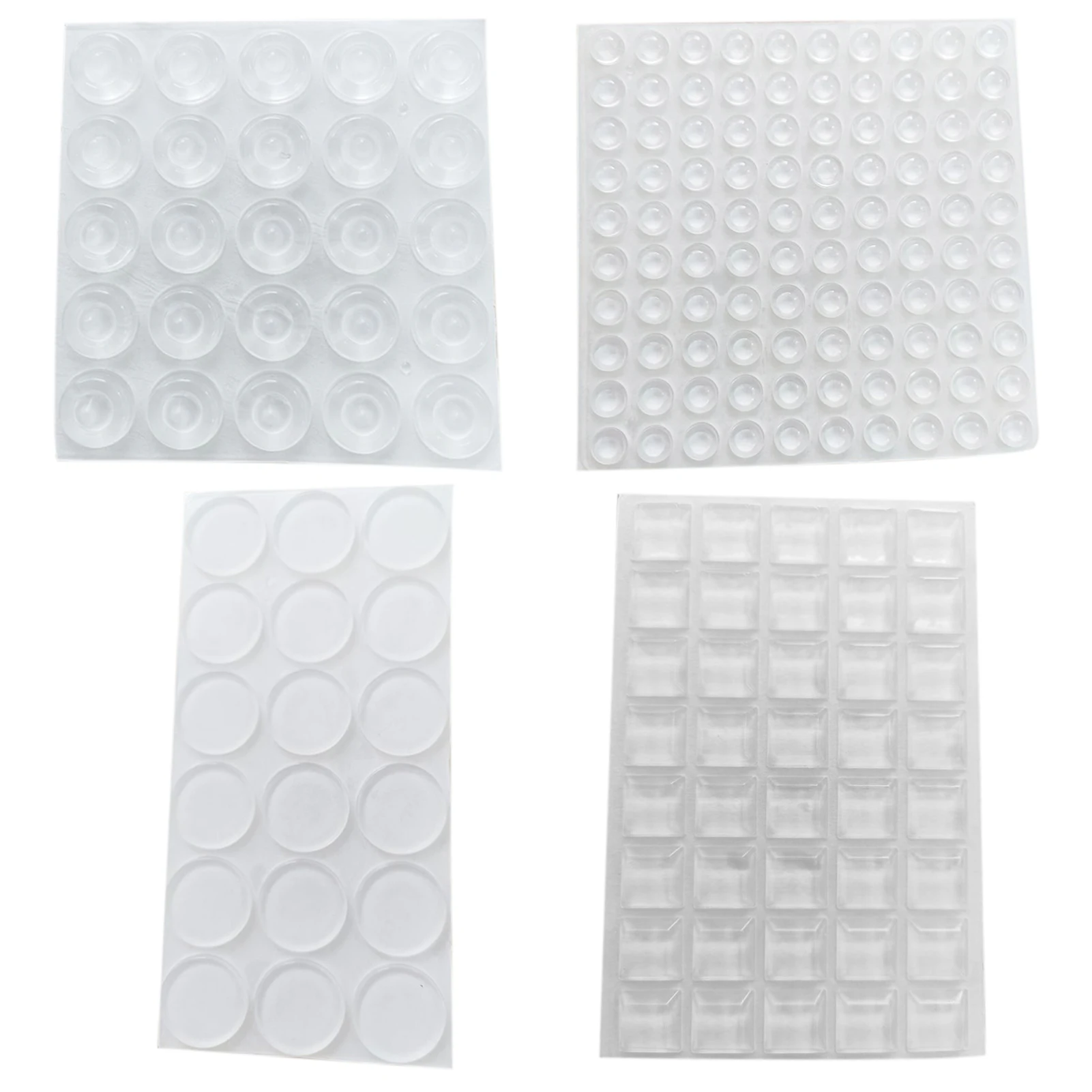 

183pcs Home Office Anti Collision Door Stopper Cabinet Self Adhesive Drawer Clear 4 Styles Furniture Buffer Pad Soft Silicone