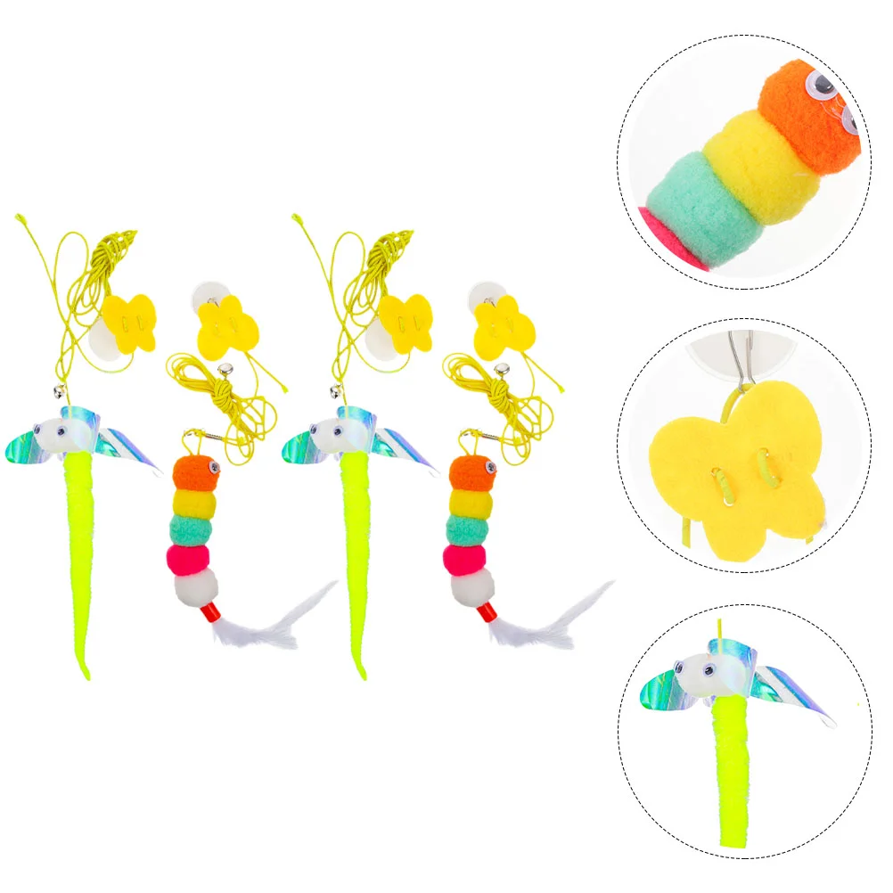 

4 Pcs Funny Cat Toy Kitten Toys Portable Cat Plaything Household Catnip Toy Bite Interesting Kitten Toy Polyester Funny Toy