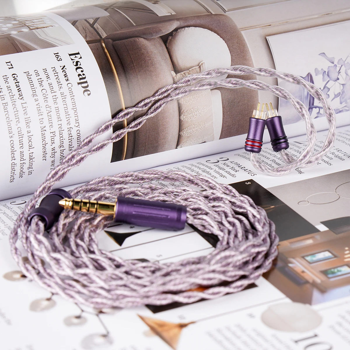 NiceHCK AceLilac HiFi IEM провод 7N OCC + посеребренный для Explorer S08 DUDU Chopin