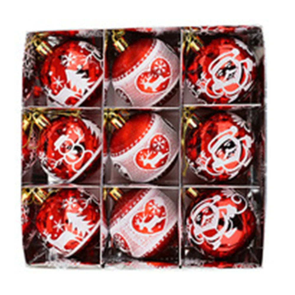 

9 шт., новогодние подвесные шары для украшения ёлки