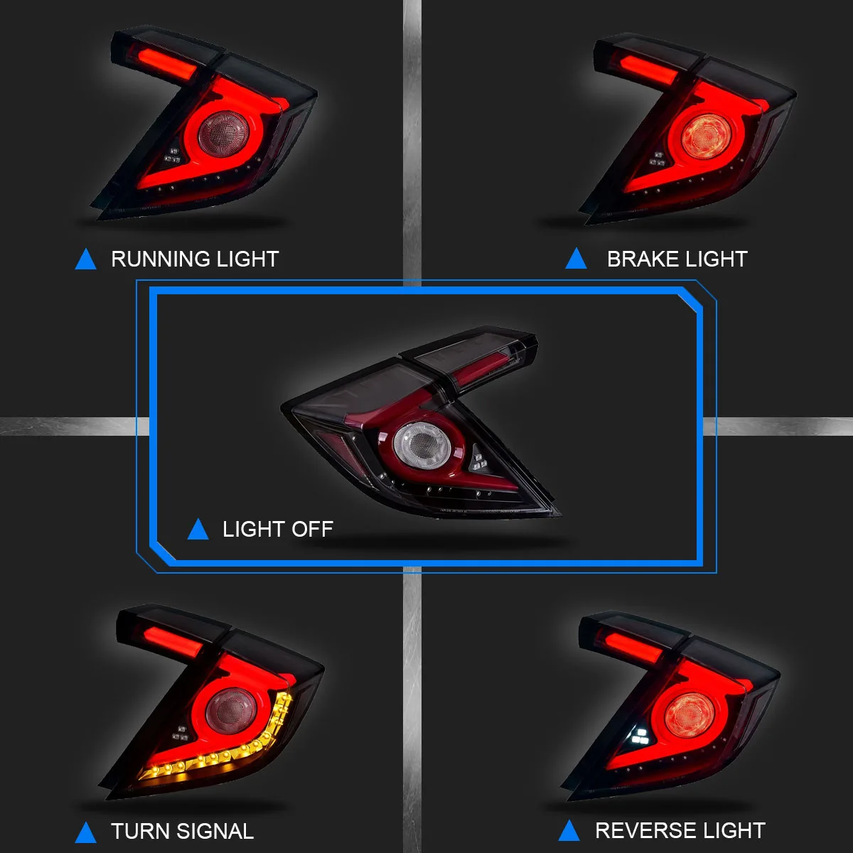 Фонарь задний Улучшенный модуль DRL динамический поток руля автомобиля фонарь для