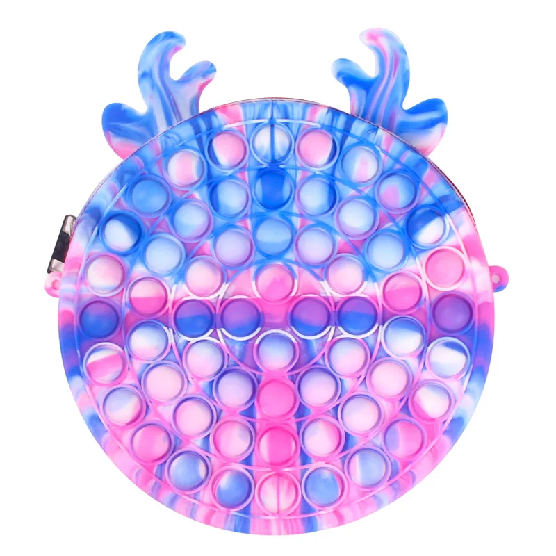 

Pop Its Bag For Kids Adult Bubble Antistress Its Toys Fidget Reliver Stress Toys Silicone Push Bubble Crossbody Coin Pouch Purse