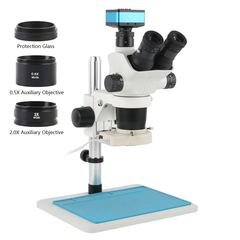 

6,7-45X зум Тринокулярный Стерео микроскоп опционально 1080P 4K измерение HDMI USB промышленный припой Lad обнаруженная Цифровая видеокамера