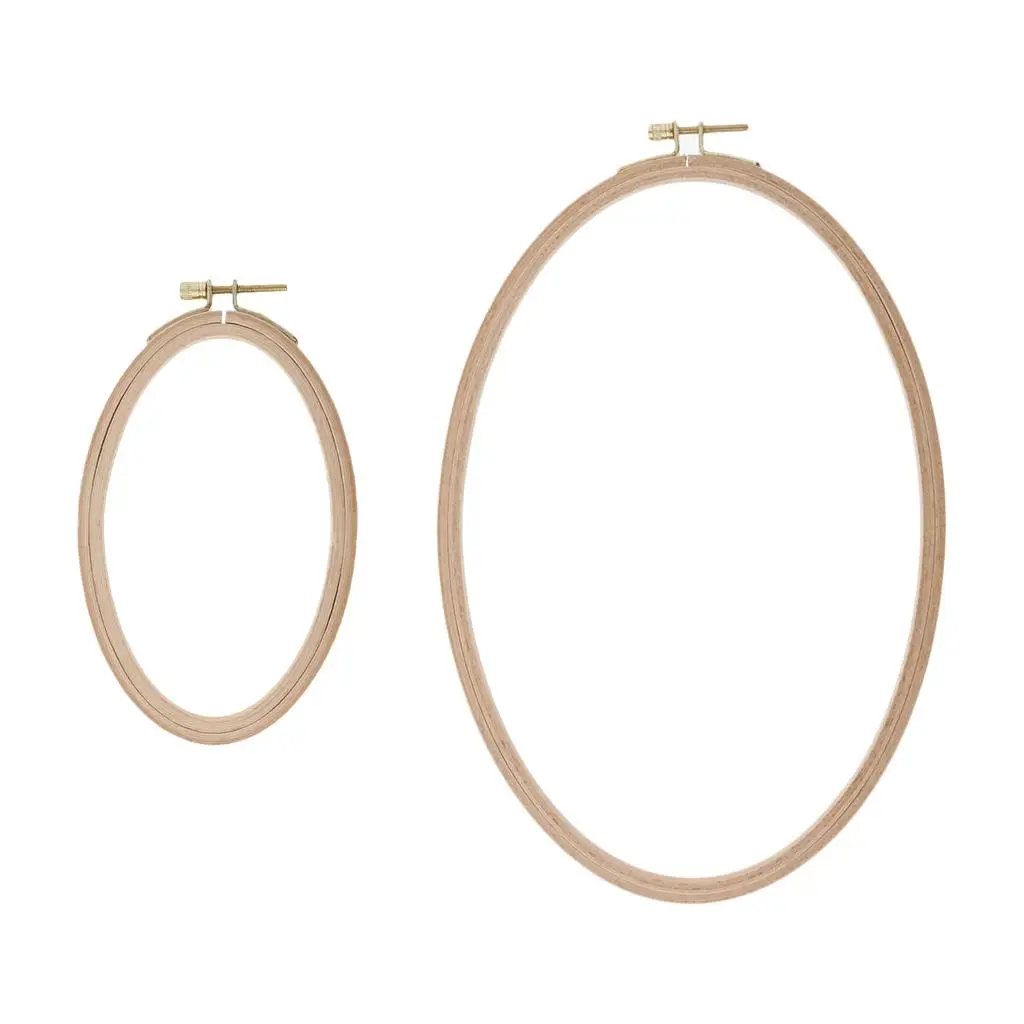 Пяльцы для вышивания Буковые деревянные пяльцы вышивки крестом Овальные шитья