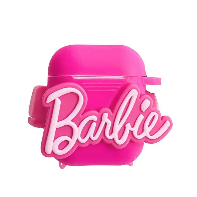 Kawaii Barbie AirPods Pro Cute Case with Plush Pendant 6