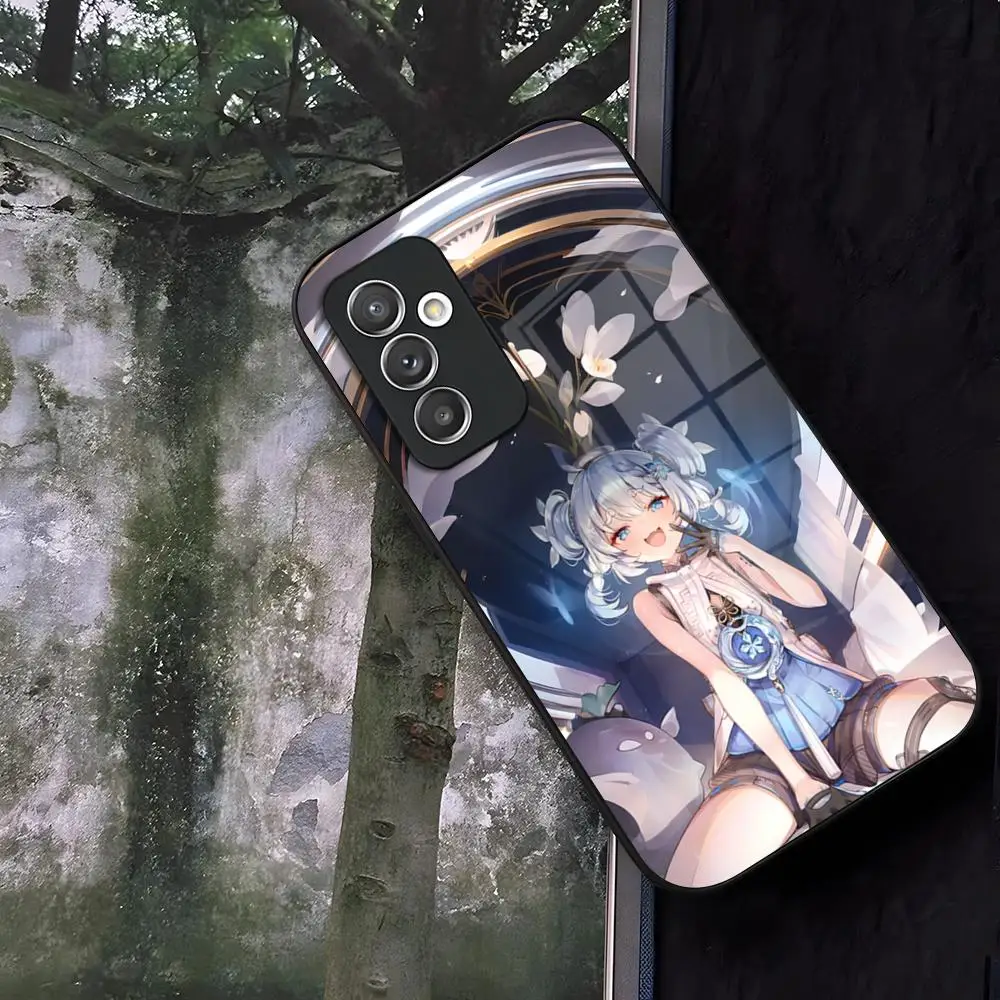 Youhu Wuthering Waves Чехол для телефона Стекло Samsung Galaxy S20 S25 S21 S22 S24 S23 Ultra Fe Plus A34 A54 A16 A24 A52 A53