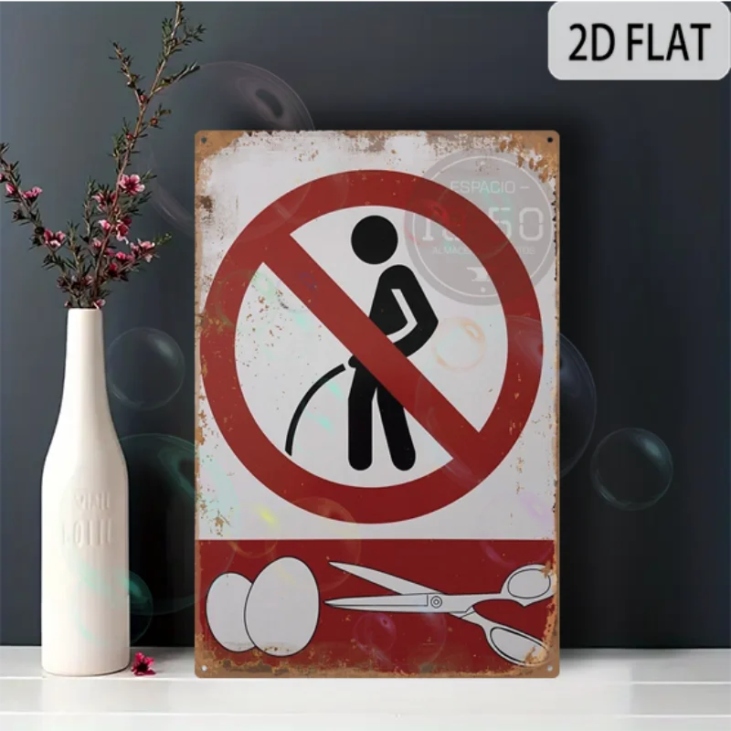 

Алюминиевая табличка "Запрещено писать здесь", ретро-стиль