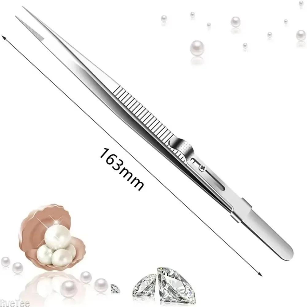 Пинцет из нержавеющей стали регулируемый скользящий замок антистатический