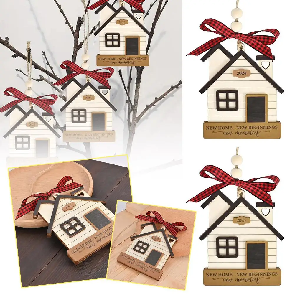 

Christmas Pendant Party And Holiday DIY Decoration Hanging New Highend Chip Year Wood Home Christmas Celebration Pendant Wo X9C4