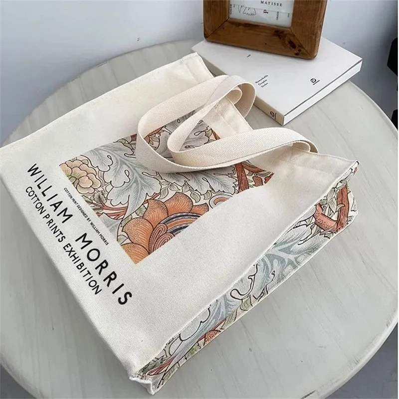 Женская Холщовая Сумка через плечо винтажная Сумка-тоут высокого качества с