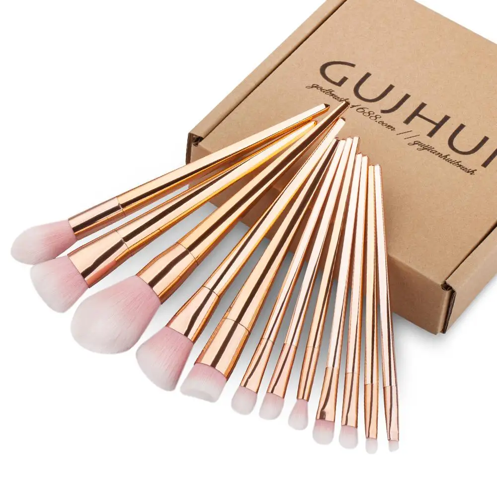

Cosmetic Brush Set 12 pcs Makeup Brushes Powder Foundation Blusher Lip Brush