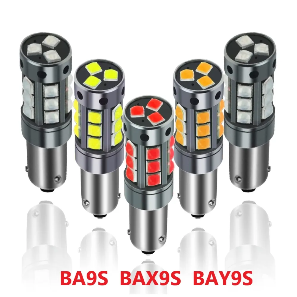 

Лампы светодиодные BA9S BAX9S BAY9S T4W H6W H21W, Canbus 18SMD 3030, 2 шт.