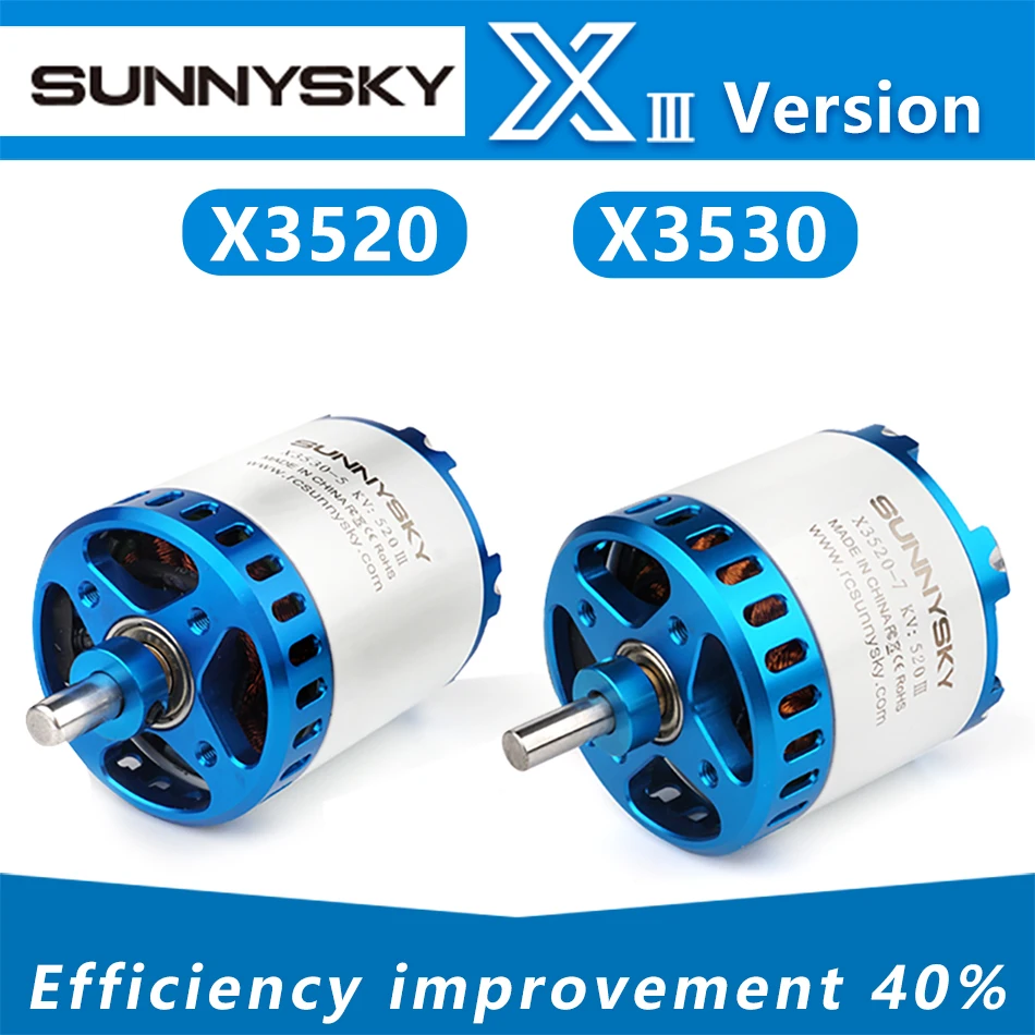 

SUNNYSKY X3520-III X3530-III I 445KV 560KV 780KV Brushless Motor for RC Quadcopter Airplanes Fixed Wing Plane