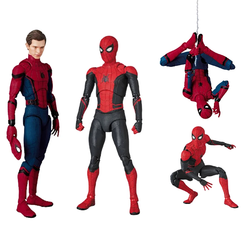 

Disney The Avengers Spider Man Action Figure Toys PVC Collectible 15cm Model Movable Joints Figurine Doll Gifts for Children Boy