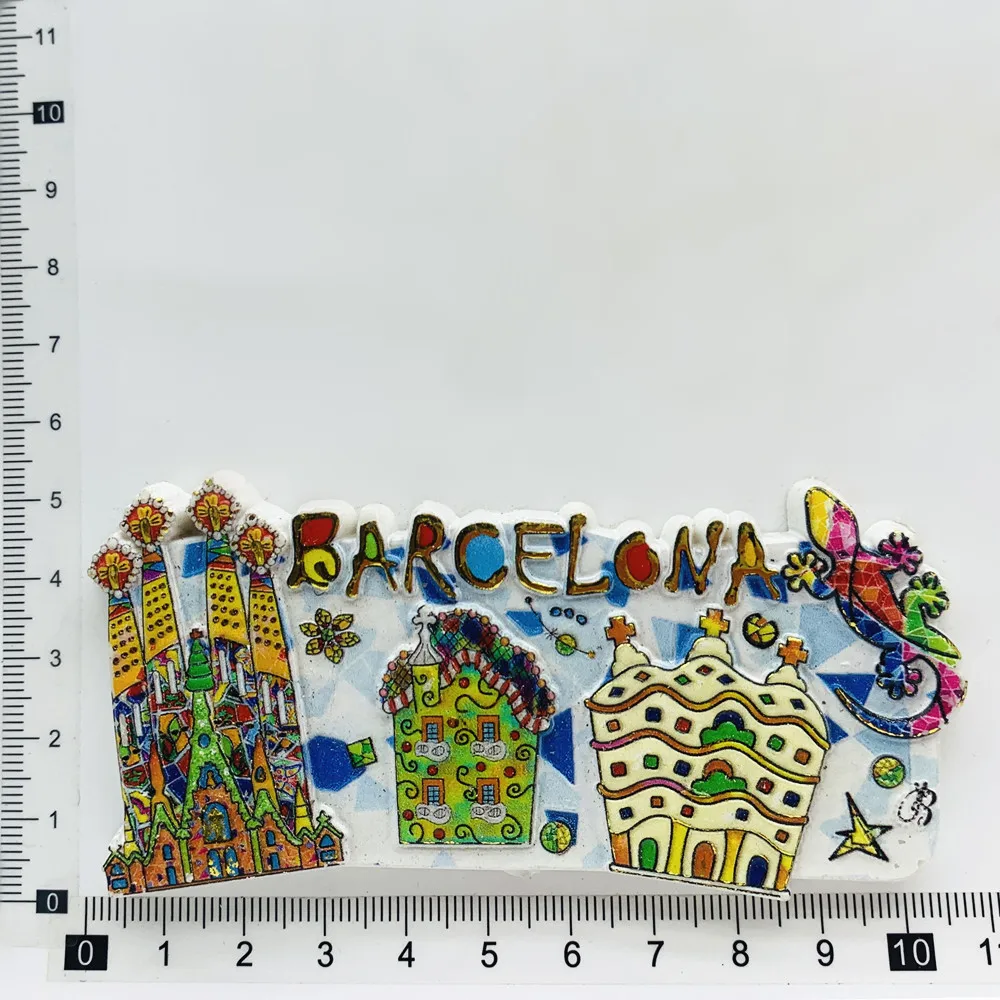 

3D магниты для холодильника Барселона из смолы