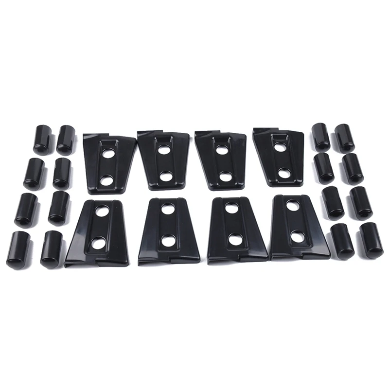8X Car Abs Door Hinge Cover Trim For Jeep Wrangler Jk Unlimited 4 2007-2017