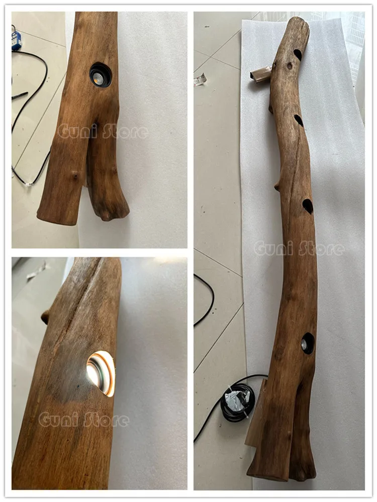 Подвеска из цельной древесины оригинальная зеленая искусственная ветка Женская