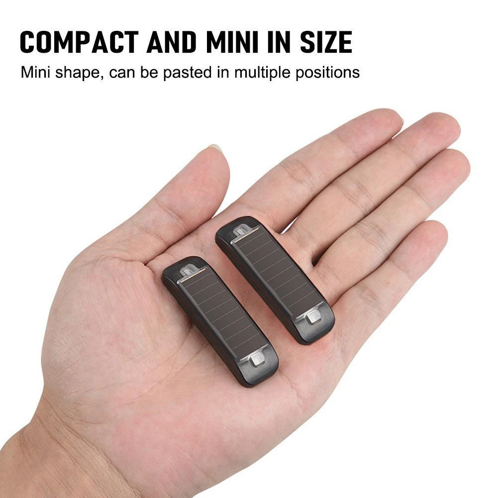 

Универсальная автомобильная сигнализация на солнечной батарее, 1 шт., 12 В, 3 Вт, водонепроницаемая со встроенной вспышкой, искусственная фотолампа, Противоугонный сигнал 53*16*8 мм