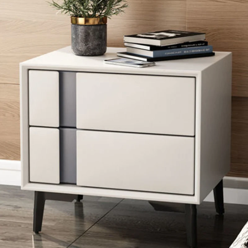 

Unique Bedside Cabinet Nordic Solid Wood Light Luxury Home Bedroom Simple Modern Mobile Installation Modern Simple Furniture WY