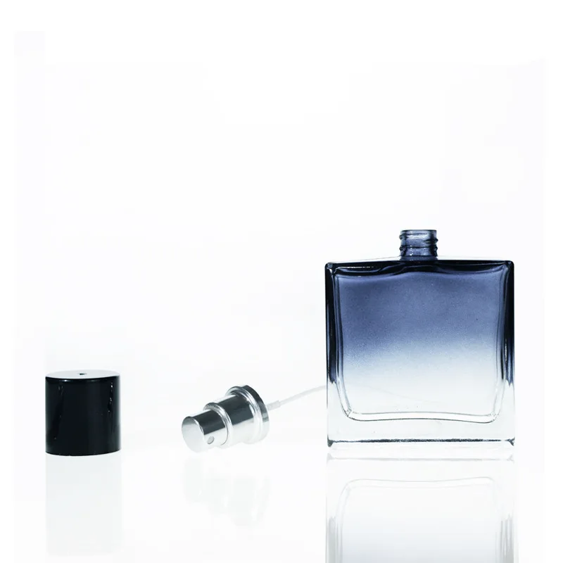 

Стеклянная подбутылка 30/50 мл, роскошный изысканный градиентный цвет, квадратная бутылочка для парфюма пустой Портативный косметический контейнер для образцов, спрей