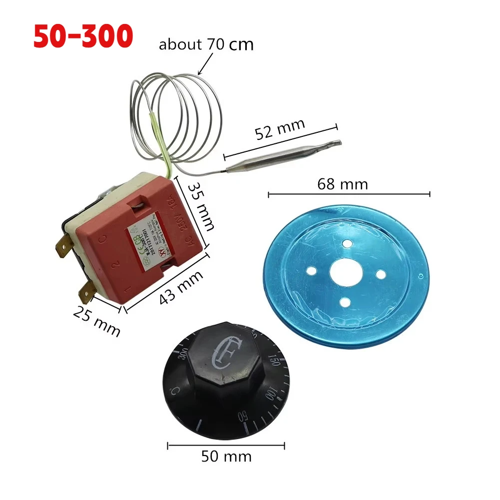 

Регулятор температуры 30-110/50-300°C 16А