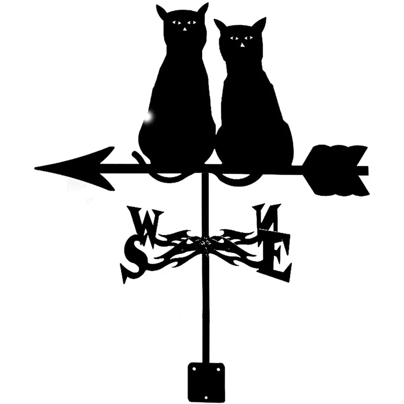 

Farm Scene Wind Direction Indicator Wind Measurement Tool Weather Forecast Metal Cat Decoration Weathercock Yard Decor