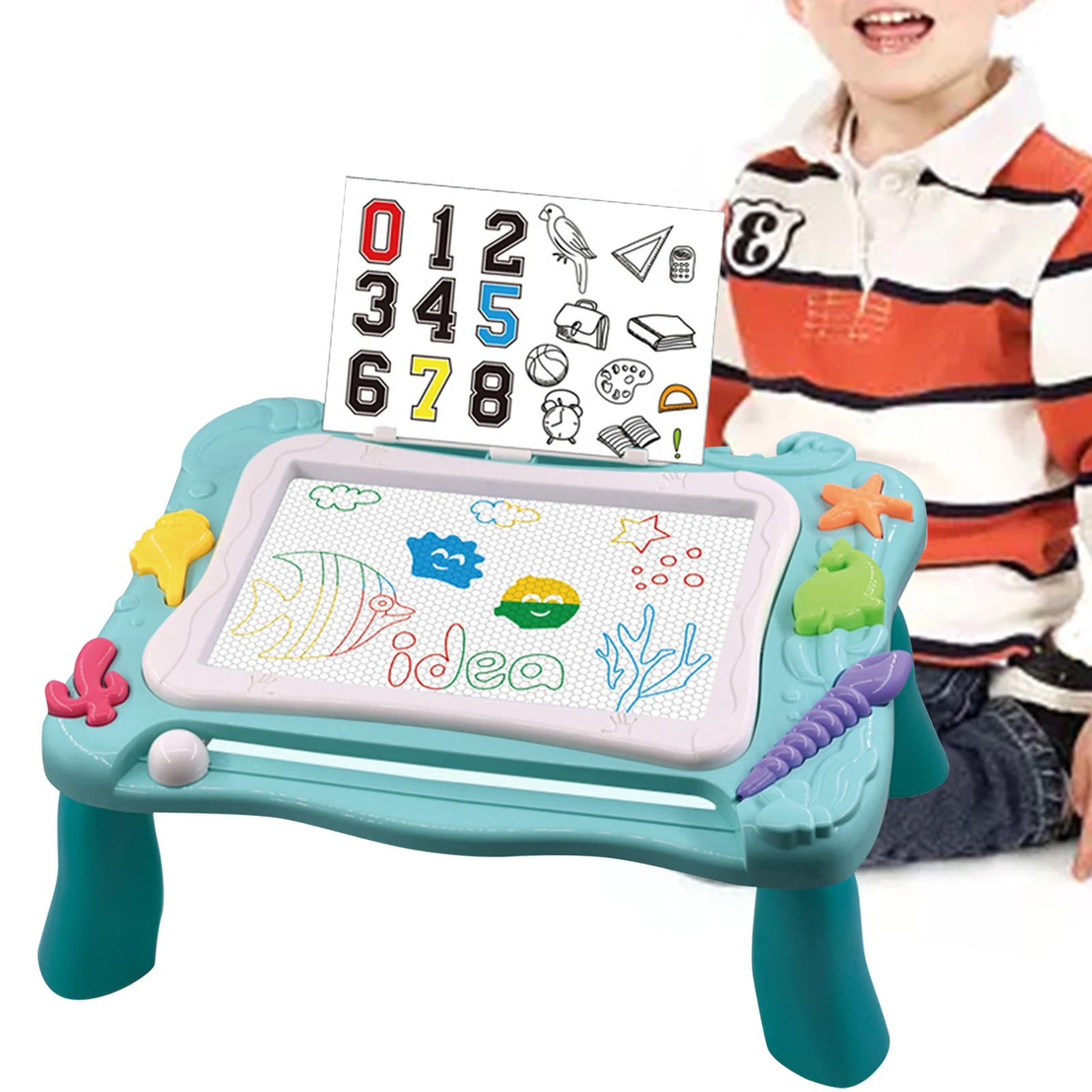 

Magnetic Drawing Board Erasable Doodle Board With Detachable Legs Drawing Doodle Pad Toy Gifts For Boys And Girls Writing